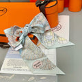 HERMES HERMES 25S SILK NECKERCHIEF 86 IN SILK 714349