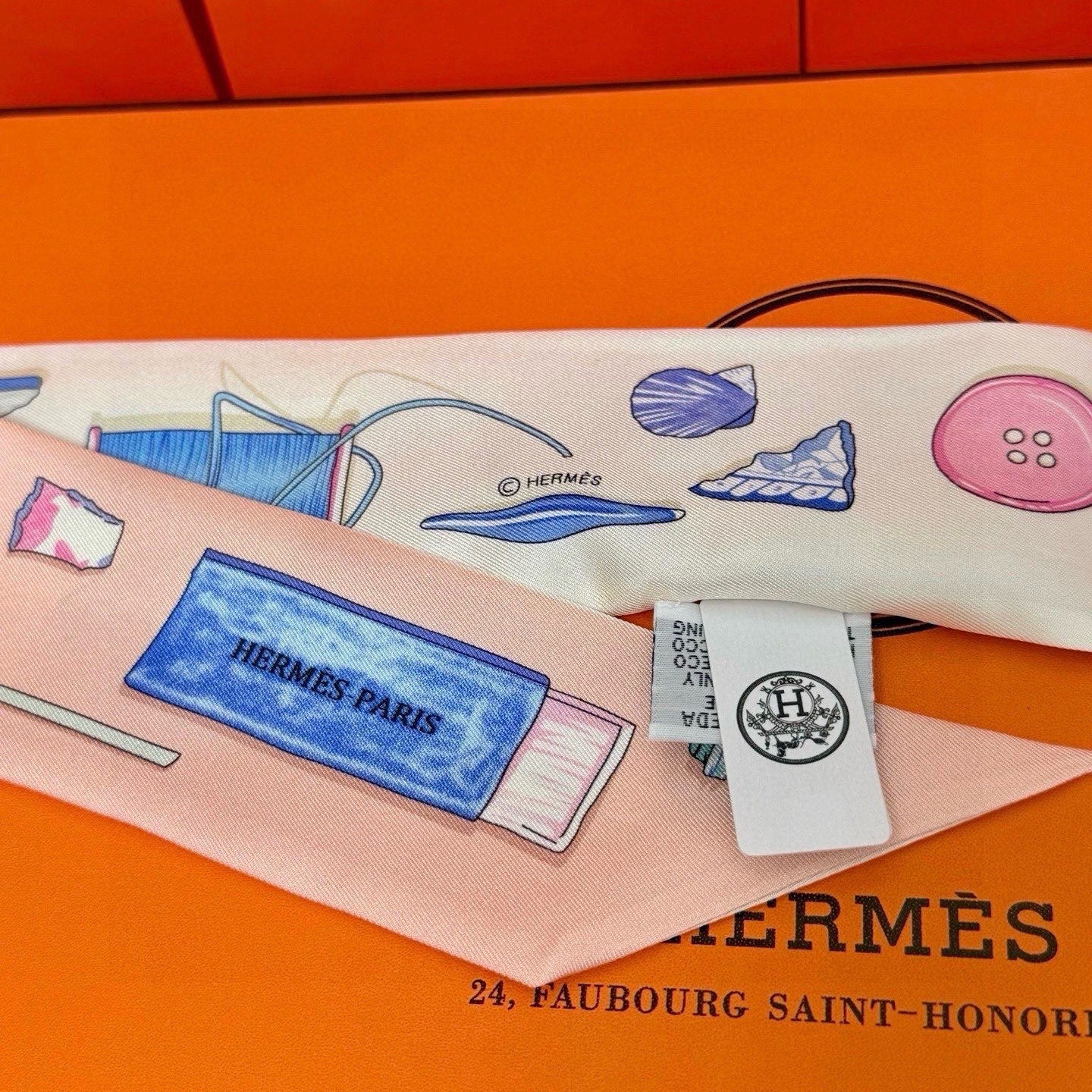 HERMES HERMES 25S SCARF TWILLY 86 IN SILK 987337