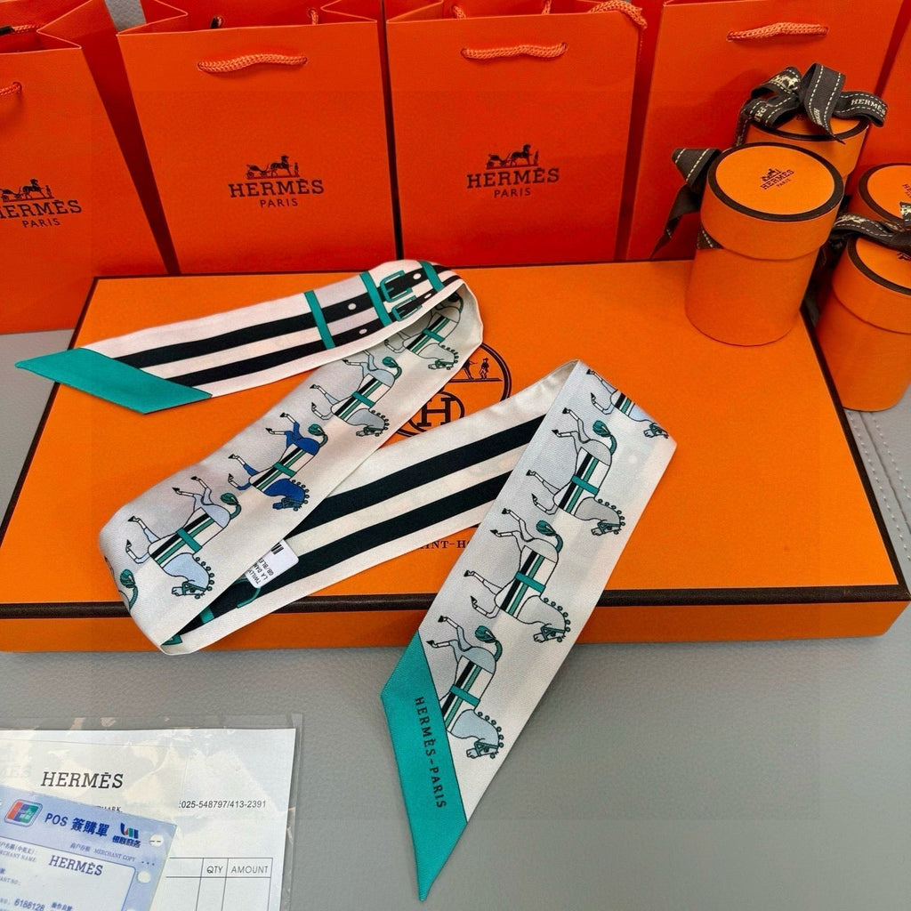 HERMES HERMES 25S TWILLY 86 IN SILK 989356