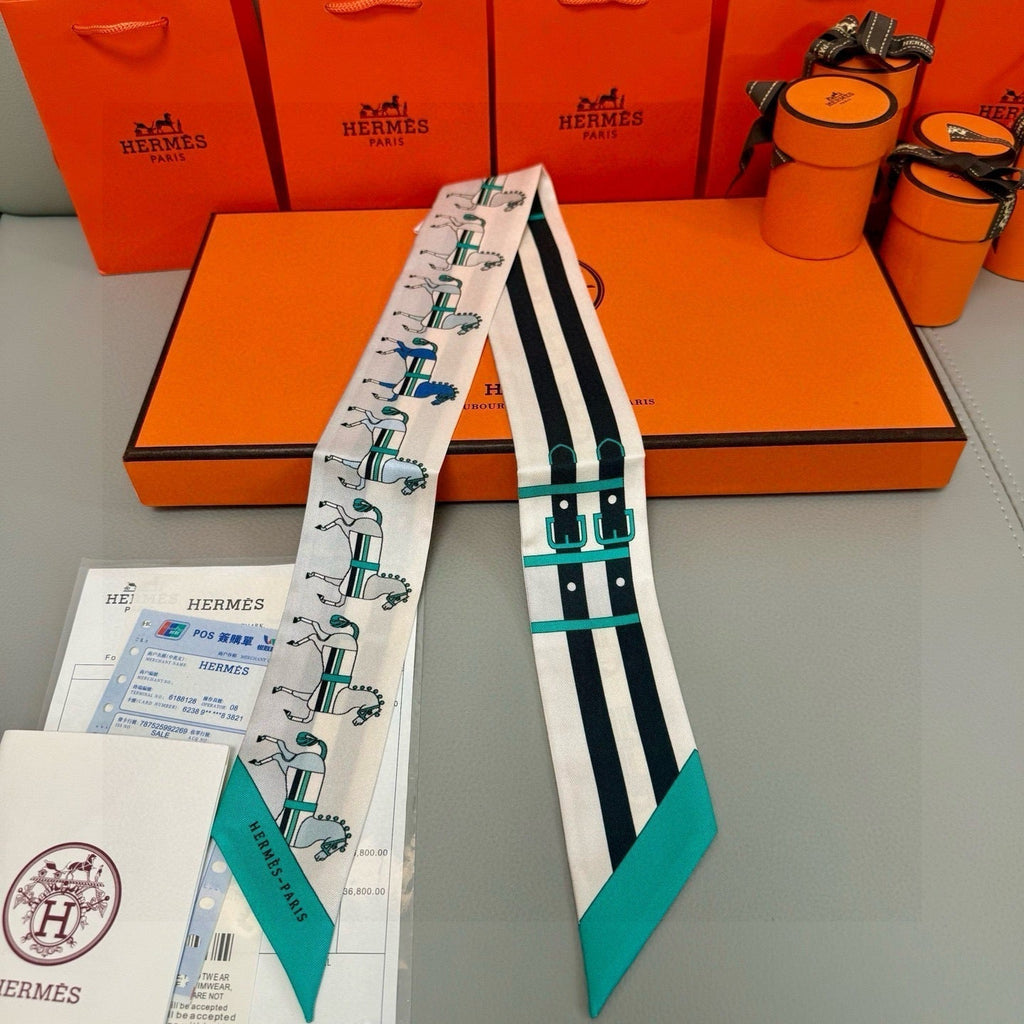HERMES HERMES 25S TWILLY 86 IN SILK 989356