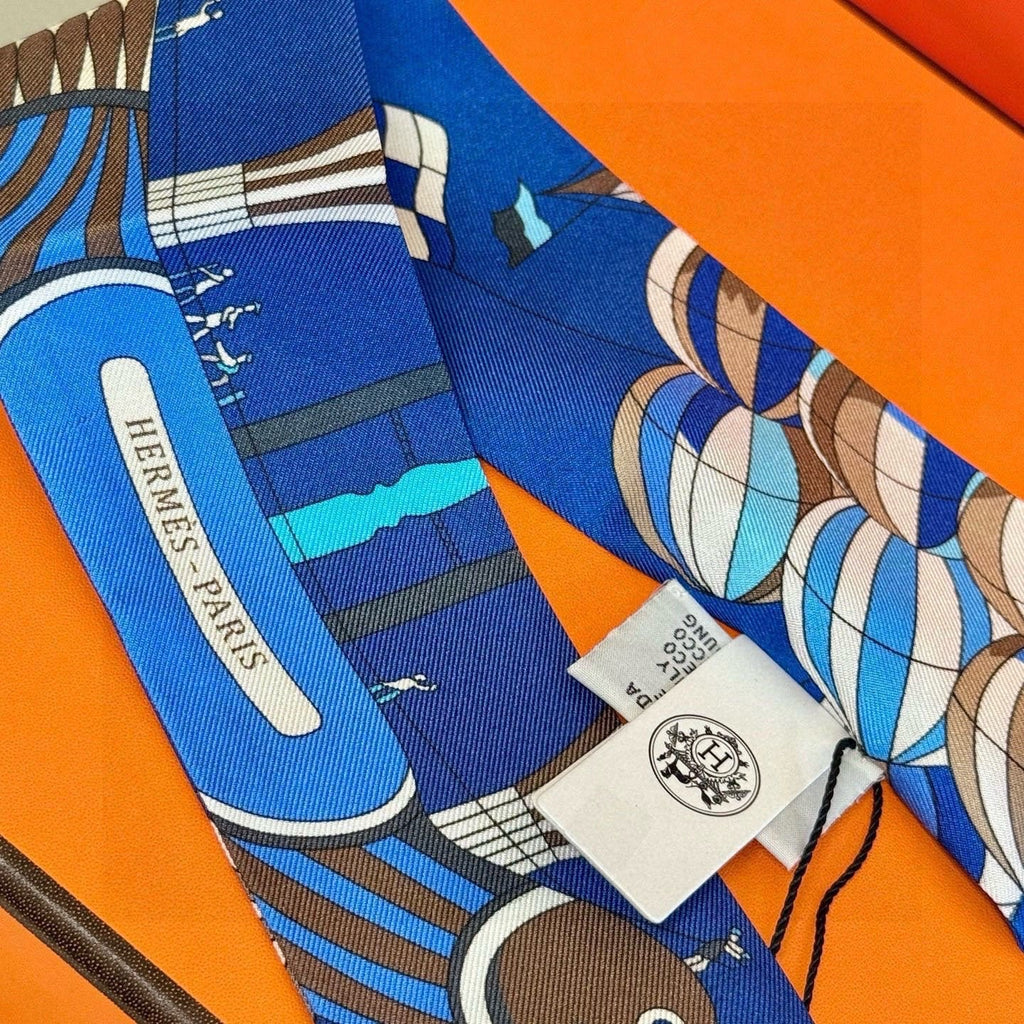 HERMES HERMES 25S NECKERCHIEF 86 IN SILK 991544