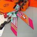 HERMES HERMES 25S NECKERCHIEF 86 IN SILK 991551