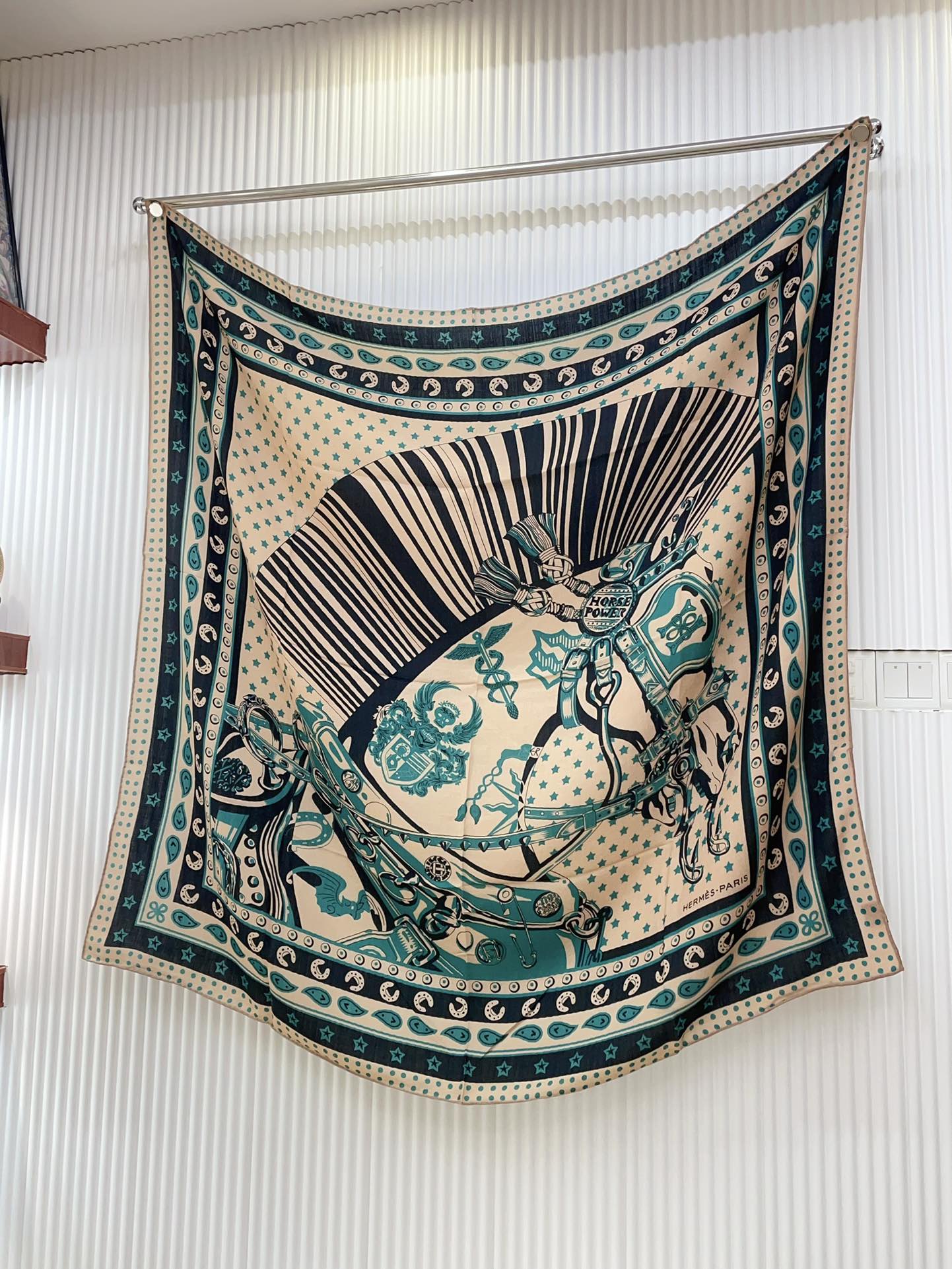 HERMES SCARF 135 CM COLORFUL 388153