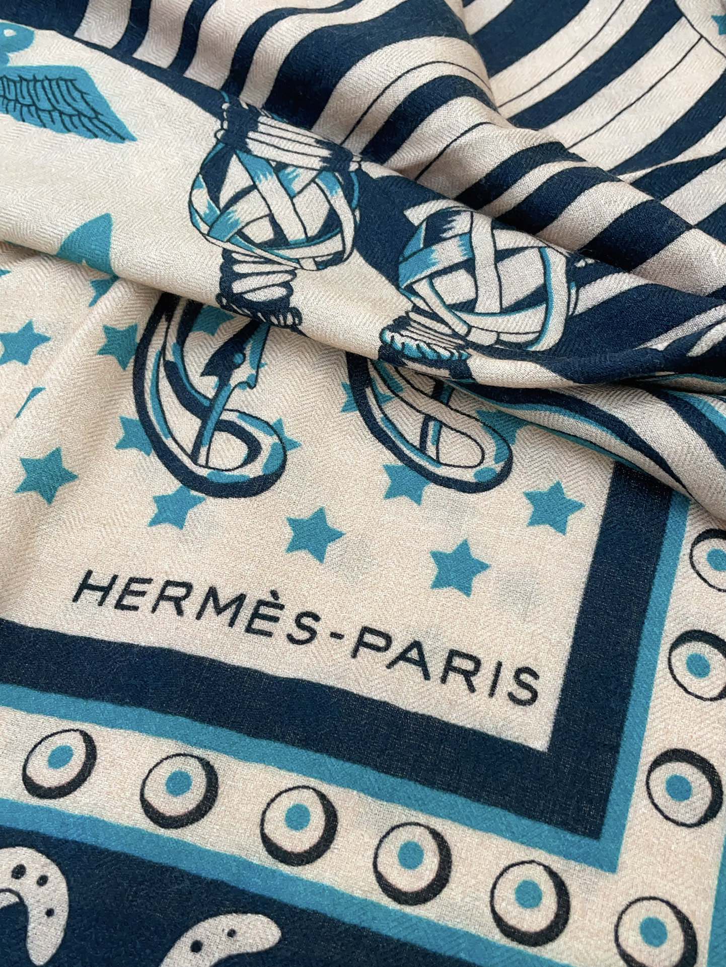 HERMES SCARF 135 CM COLORFUL 388153
