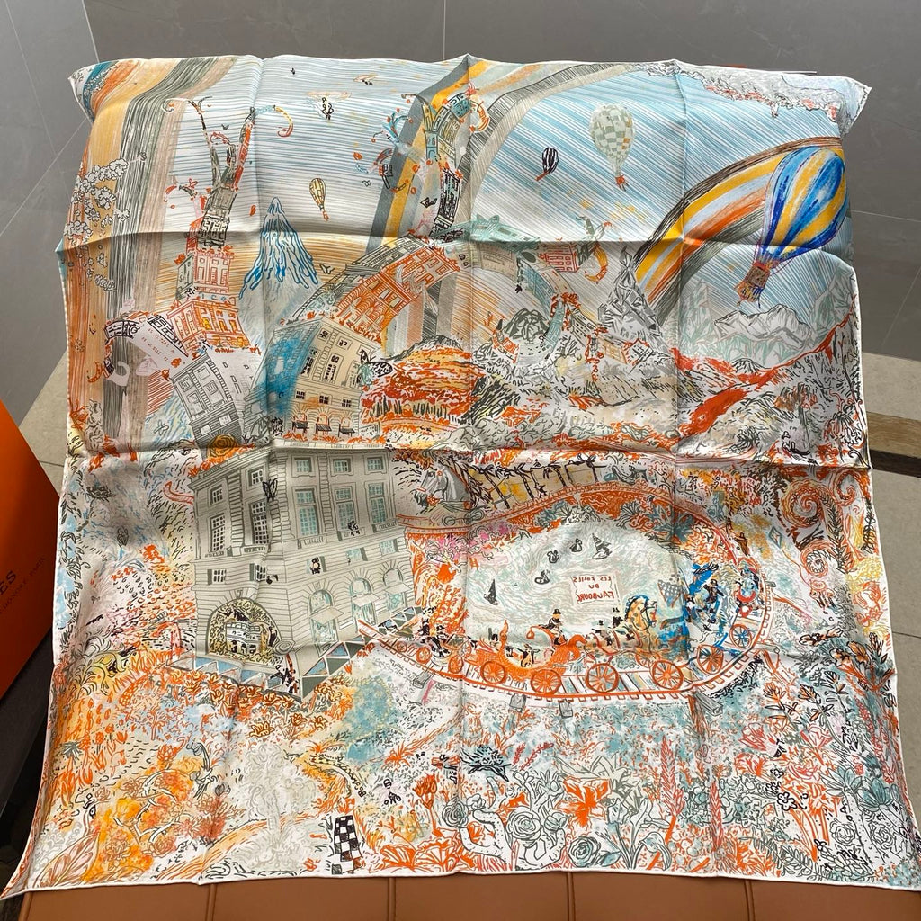 HERMES HERMES 25S SCARF 90 IN SILK 703688