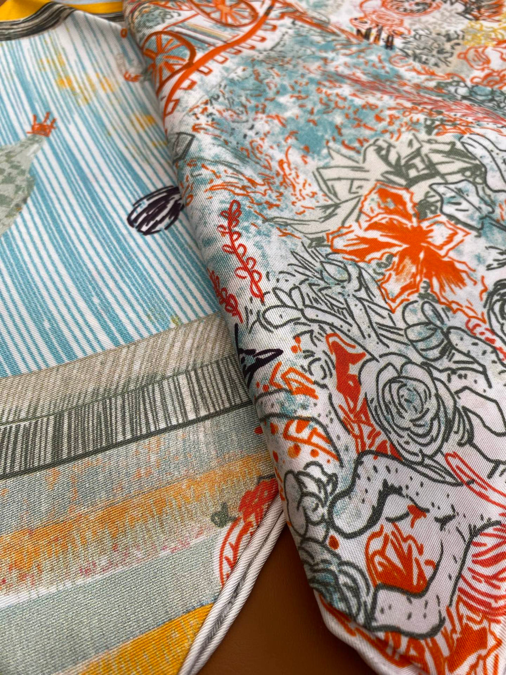HERMES HERMES 25S SCARF 90 IN SILK 703688