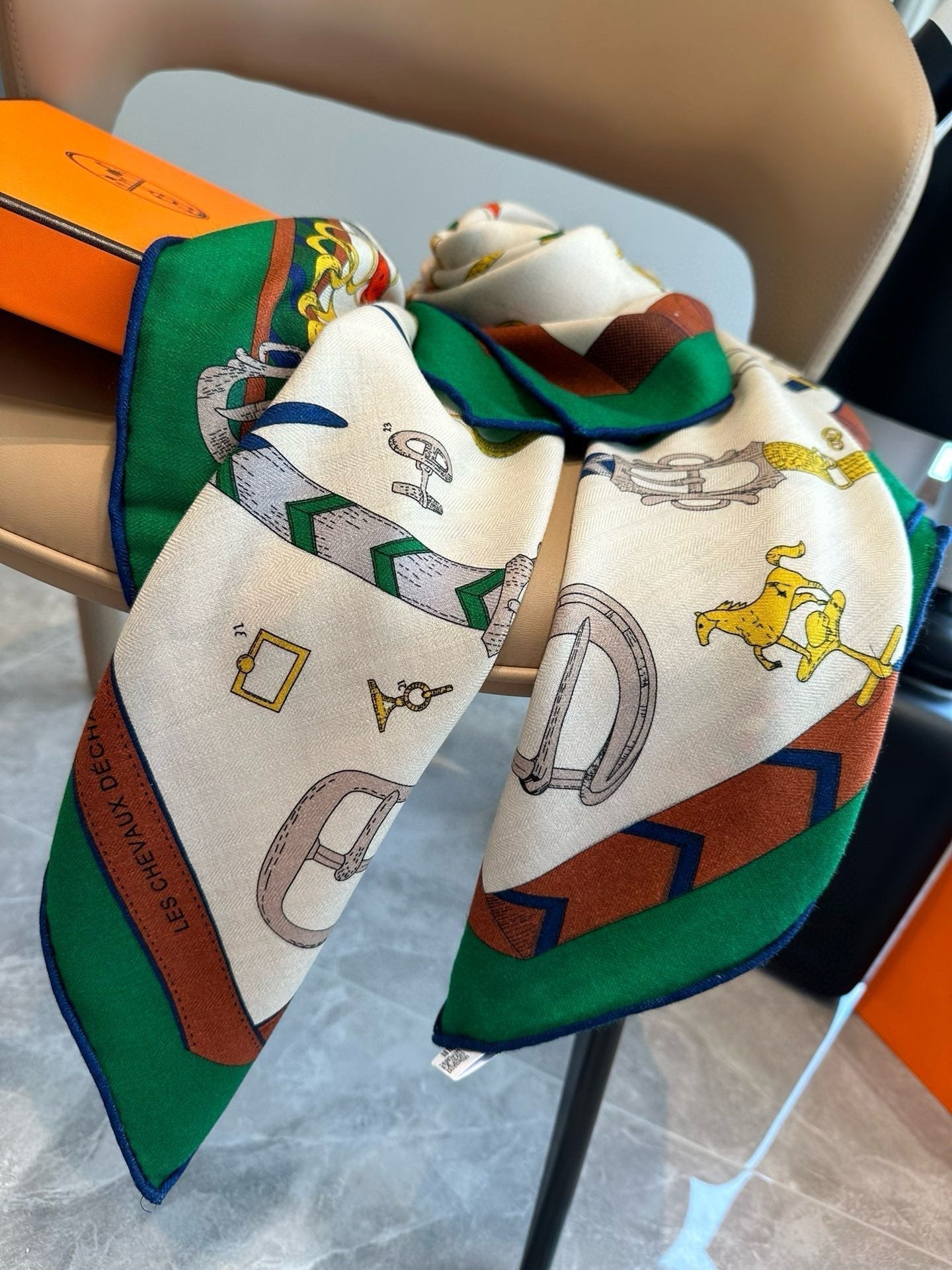HERMES SCARF 140 CM COLORFUL 387901