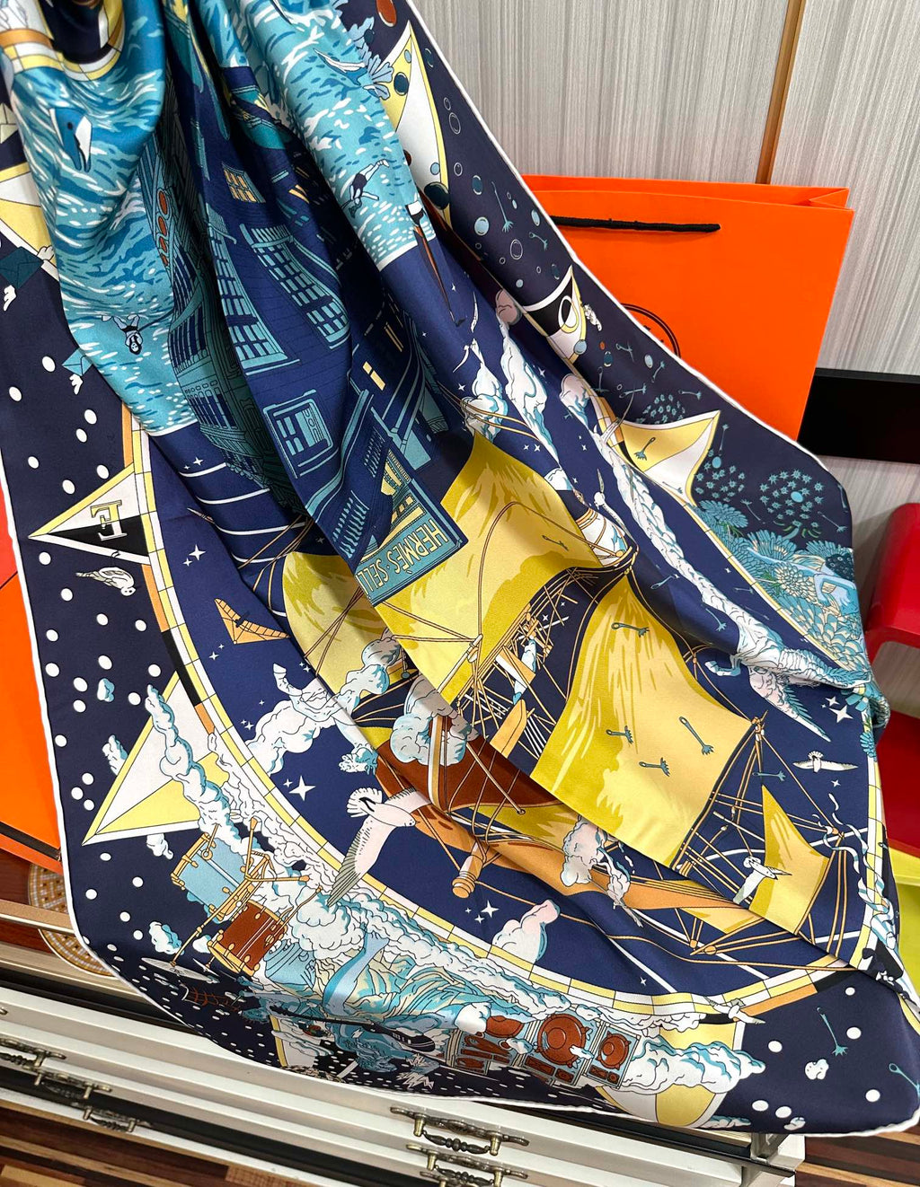 HERMES HERMES 25S SCARF 90 IN SILK 730531