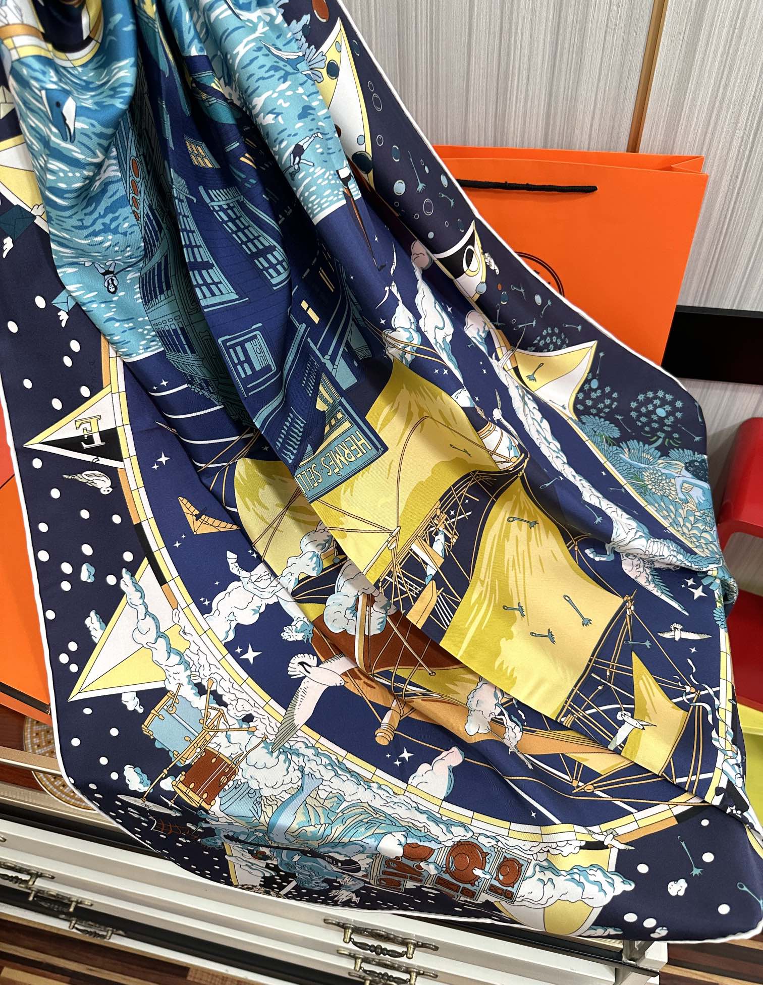HERMES HERMES 25S SCARF 90 IN SILK 730531