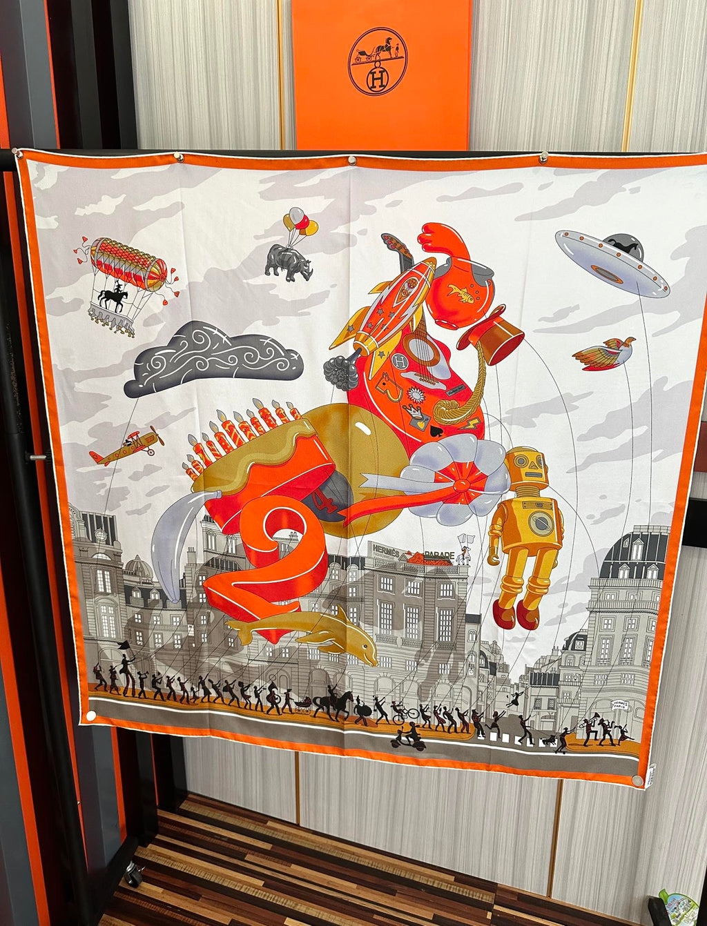 HERMES HERMES 25S SCARF 90 IN SILK 730546