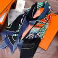 HERMES HERMES 25S SCARF 200 IN CASERE SILK 730597