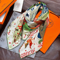 HERMES HERMES 25S SCARF 140 IN SILK 733914