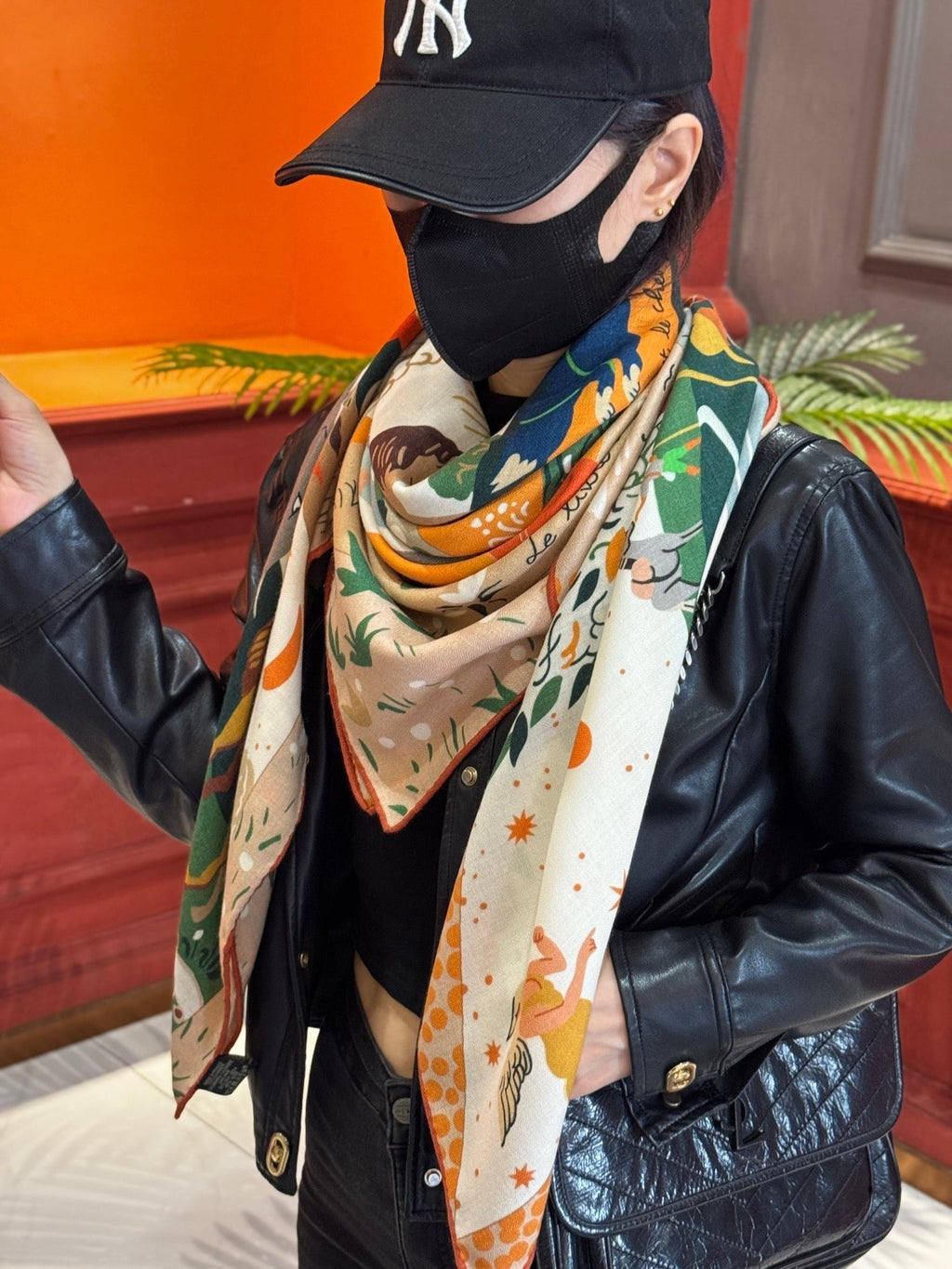 HERMES HERMES 25S SCARF 140 IN SILK 733915