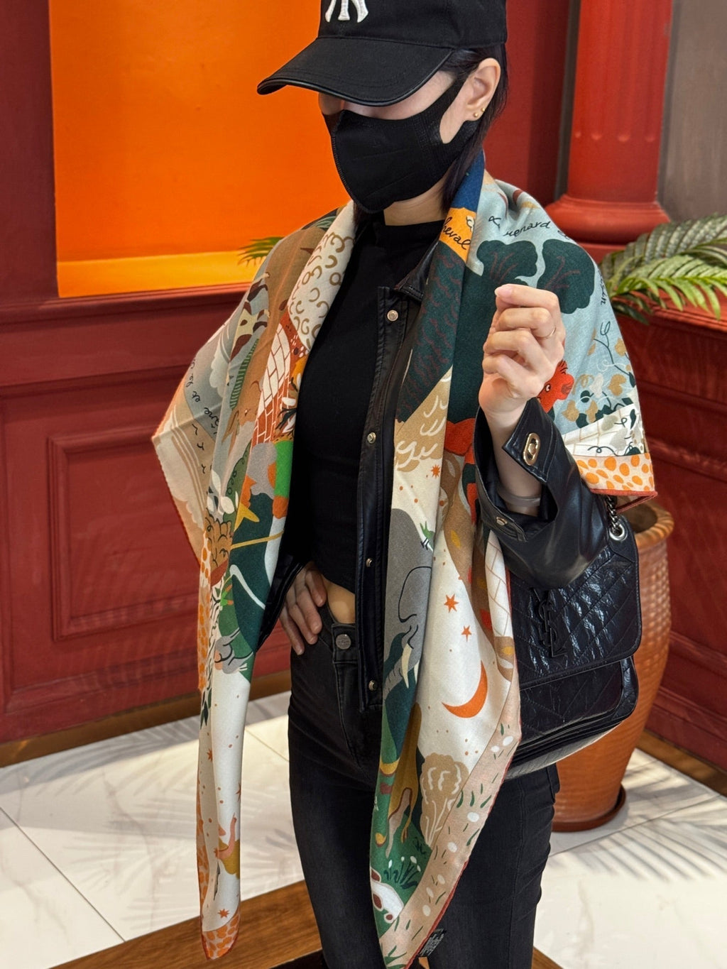 HERMES HERMES 25S SCARF 140 IN SILK 733915