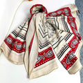 HERMES HERMES 25S SCARF 135 IN CASERE SILK 729039