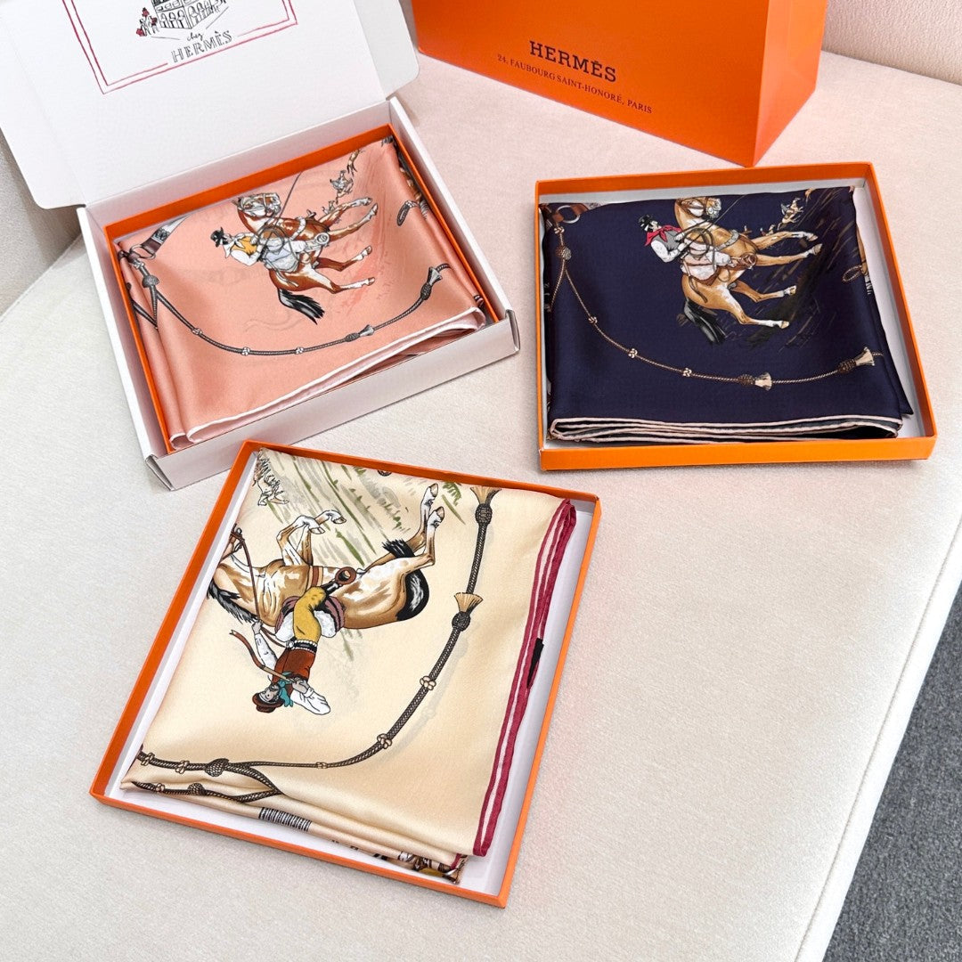 HERMES HERMES 25S SCARF 90 IN SILK 720007